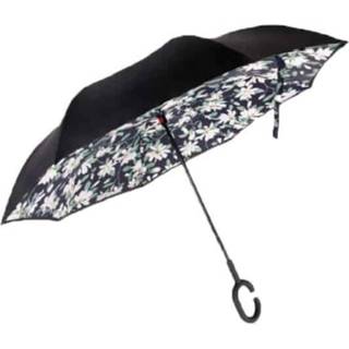 👉 Paraplu active Stand-up auto achteruit zonnige dubbele zonwering parasol (Lily H2)