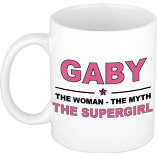 👉 Mok active vrouwen Gaby The woman, myth supergirl collega kado mokken/bekers 300 ml