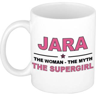 👉 Mok active vrouwen Jara The woman, myth supergirl collega kado mokken/bekers 300 ml