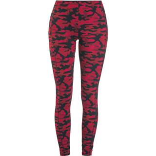👉 Legging rood vrouwen s Rock Rebel by EMP - Rote Camo-Leggings mit seitlichen Taschen Leggings 4064854173651