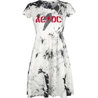 👉 Korte jurk wit grijs vrouwen m AC/DC - PWR Thunder Logo 4064854202320
