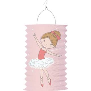 👉 Lantaarn roze papier meisjes Amscan Ballerina 28 Cm 192937047484