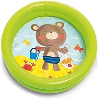 👉 Opblaaszwembad groen kunststof baby's kinderen peuters Intex Baby/kinder Opblaas Zwembad 61 Cm - Peuterbadje Buitenspeelgoed 8720147767919