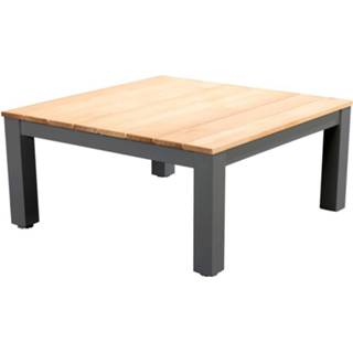 👉 Salontafel grijs aluminium Yoi Midori Teak-dark Grey 75 X Cm 8716839927143