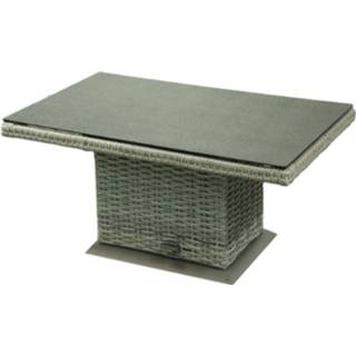 👉 Terrastafel grijs aluminium Caya Verstelbare Tuintafel Light Grey Natural 2500000146695