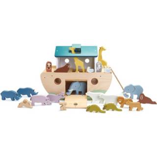 👉 Hout Tender Leaf Toys Dierenboot Ark Van Noah 38 Cm 13-delig 191856083061