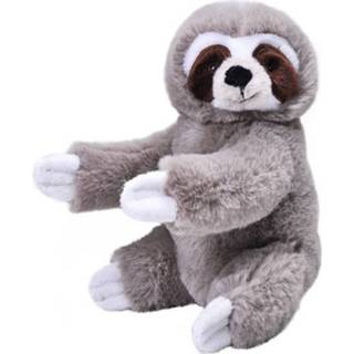 👉 Knuffel grijs pluche polyester kinderen Luiaard 25 Cm - Bosdieren Knuffeldieren Speelgoed Voor 8720147719697