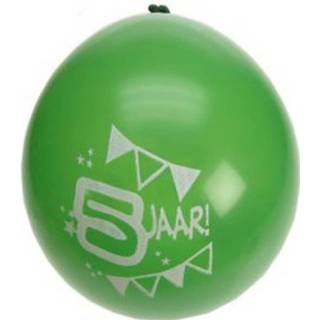 👉 Ballon multikleur 8x Stuks Party Ballonnen 5 Jaar Thema - Verjaardag Leeftijd Feestartikelen En Versiering 8718758048251