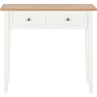 👉 Bijzet tafel hout active wit Bijzettafel 79x30x74 cm 8719883559018