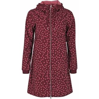 👉 Regenjas bordeaux active vrouwen Danefae Softshell Dames Stip Line