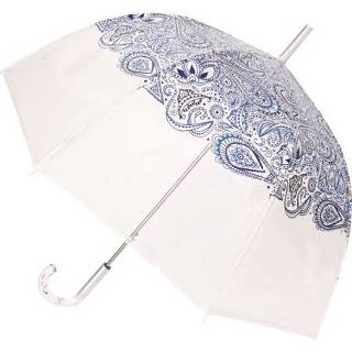 👉 Paraplu transparant blauw active Paisley 3760042162162