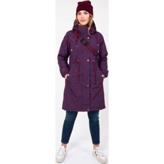 👉 Bordeaux active vrouwen Danefae Winterparka Dames Flora Stip