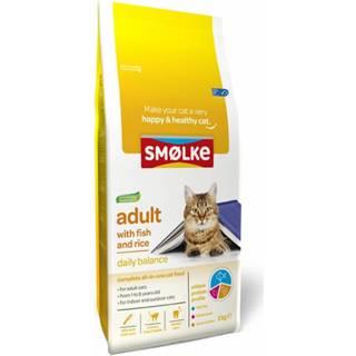 👉 Smolke Kattenvoer Adult Vis - Rijst 2 kg
