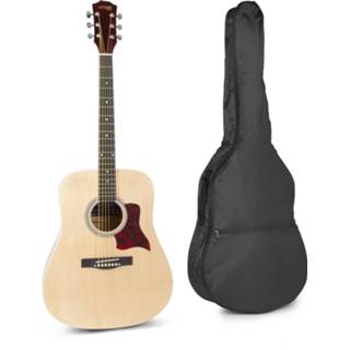 👉 Akoestische gitaar hout active MAX SoloJam Western starterset - Naturel (hout) 8715693319927