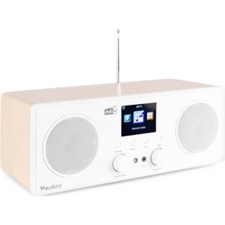 👉 Draagbare radio wit active Audizio Bari DAB met Bluetooth en wifi internet - 8715693320442