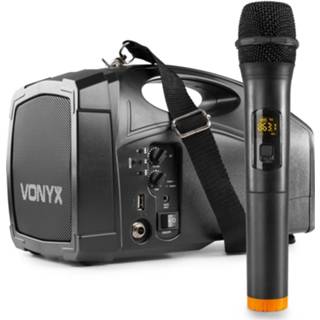 👉 Draadloze handmicrofoon active Vonyx ST014 draagbaar PA systeem met 8715693317190