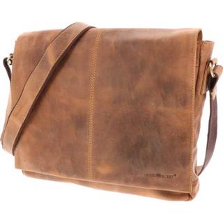 👉 Schoudertas bruin active A4+ van vintage ecoleer - Chandler 8719743366145