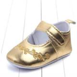 Schoenen PU leer goud active baby's meisjes Baby meisje eerste wandelaars schattige prinses wieg (goud)