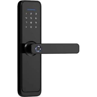 👉 Mobiele telefoon zwart active Slimme wifi antidiefstal vingerafdruk wachtwoordslot afstandsbediening elektronisch deurslot magnetisch kaartslot, specificatie: SM-SL608 halfautomatisch