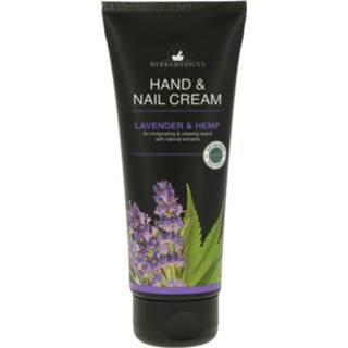 Hand crème lavendel active 12x Herbamedicus Handcreme Lavender en Hennep 100 ml 8719874197861