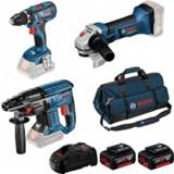 👉 Active Bosch 3 Toolkit 18V Li-Ion accu 3-delige combiset (2x 5.0Ah accu) in tas 4059952569314