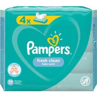 👉 Pamper active baby's 3x Pampers Babydoekjes fresh clean Navulpak 4x52=208 doekjes 8001841077932