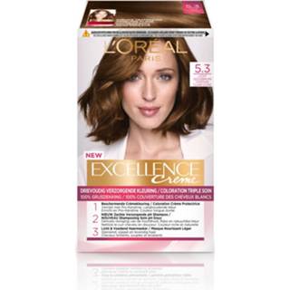 👉 3x L'Oréal Excellence Creme Haarverf 5.3 Licht Goudbruin