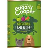 👉 6x Edgard&Cooper Blik Vers Vlees Lam en Rund 400 gr