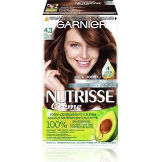 👉 Haarkleuring goudbruin active 3x Garnier Nutrisse Creme Haarverf 43 - 8710678147380