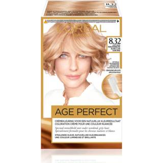 👉 3x L'Oréal Excellence Age Perfect Haarverf 8.32 Licht Goud Parelmoerblond