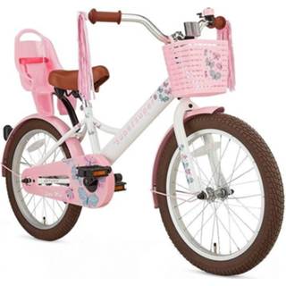 👉 Kinderfiets wit terugtraprem meisjes active kinderen Supersuper Little Miss 18