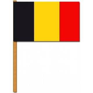 👉 Zwaai vlag active Luxe grote zwaaivlaggen Belgie 30 x 45 cm