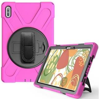 👉 Magenta active Huawei MatePad 10.4 Cover - Hand Strap Armor Case 8719793093916