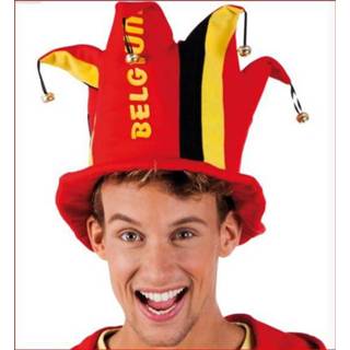 👉 Hoed gouden active Supporters Belgie met belletjes 7424953355391