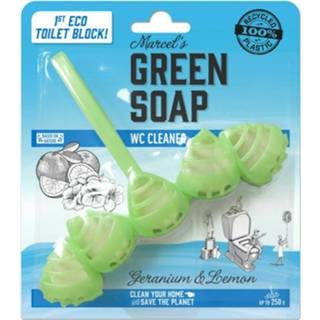 👉 Toiletblok donkergroen active 10x Marcel's Green Soap Geranium&Citroen 8719189416312