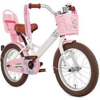 👉 Kinderfiets wit terugtraprem meisjes active kinderen Supersuper Little Miss 16