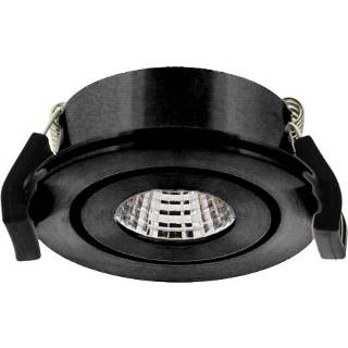 👉 Zwart Klemko Venice LED-inbouwspot 3,3W COB LED 3000K 863742 8716643064348