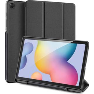 👉 Zwart active Samsung Galaxy Tab S6 Lite hoes - Dux Ducis Domo Book Case met Stylus pen houder 8719793112877