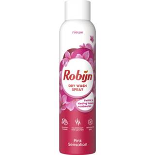 👉 Roze active Robijn Dry Wash Spray Pink Sensation 200 ml 8720181037689