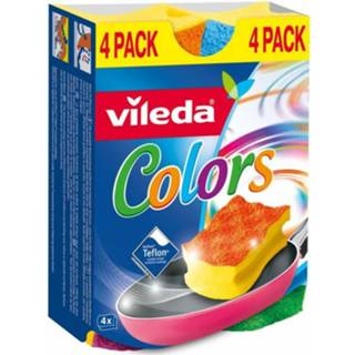 👉 Schuursponsje active 16x Vileda Schuursponzen Colors 4 stuks 4023103189843