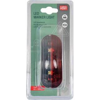 👉 Breedtelicht rood wit active Carpoint LED rood/wit 12V ovaal 8711293063406