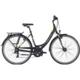 👉 Fiets zwart v-brakes vrouwen active Hercules Sportieve Tourer 21 dames mat 46cm
