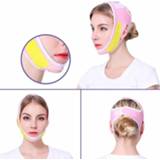 👉 Bandage roze geel active kleding mannen vrouwen 098 Verbeterde versie voor en Face-Lifting V Face Double Chin Shaping Mask