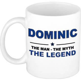 Beker keramiek active mannen Dominic The man, myth legend verjaardagscadeau mok / 300 ml