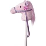 Stokpaardje active roze Speelgoed pony met geluid 94 cm