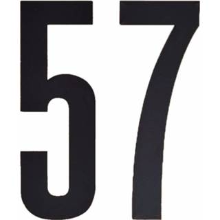 👉 Naamsticker zwart cijfer 57
