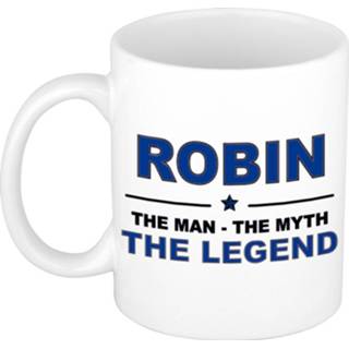 👉 Beker active mannen Robin The man, myth legend beterschap cadeau mok/beker 300 ml