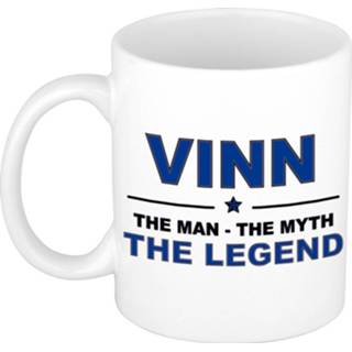 👉 Beker active mannen Vinn The man, myth legend beterschap cadeau mok/beker 300 ml