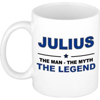 👉 Beker mannen Julius The man, myth legend cadeau koffie mok / thee 300 ml