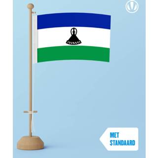 👉 Tafelvlag active Lesotho 10x15cm | met standaard 7424949510506